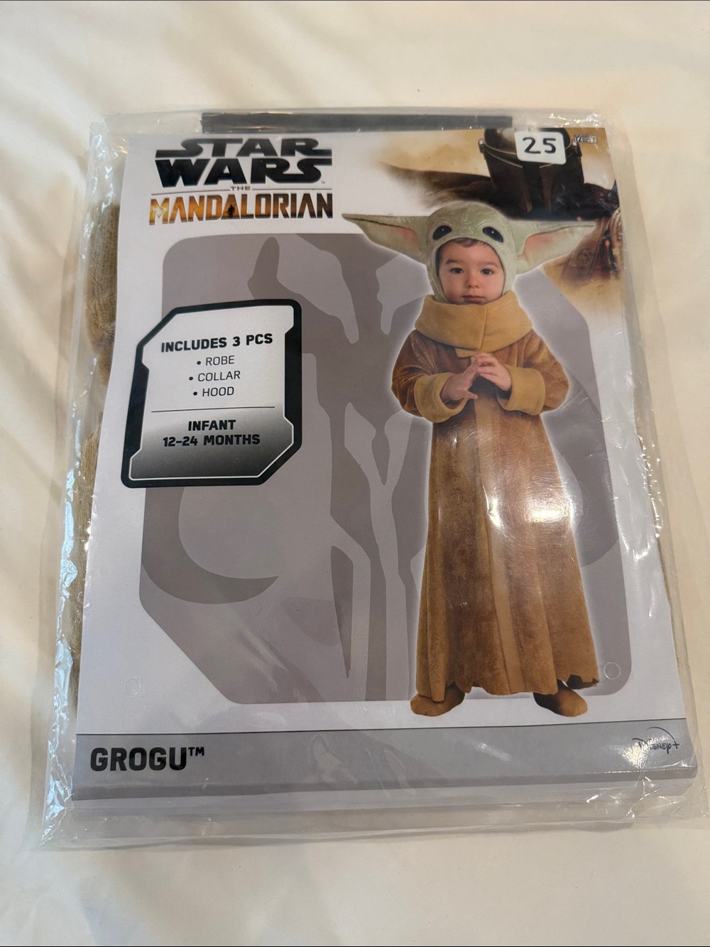 NWT Star Wars Grogu yoda  Costume Hooded Robe 12-24 months